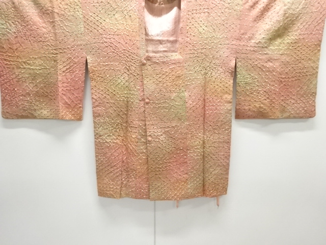 雲取りに古典柄道行コート(ショール付き)